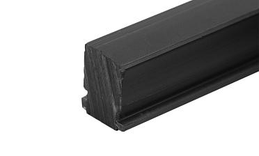 Подставка для стекла в профиль т40, материал ТЭП, цвет черный т40-05 купить в Воронеже