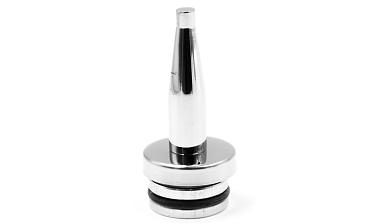 Наконечник палец (солдатик) с системой фиксации из алюминия в стойке Ø38.1х1.5 мм, полированный, нержавеющий (AISI 304) k041-2 купить в Воронеже