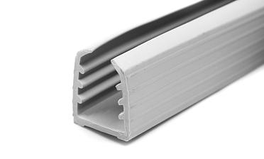 Уплотнитель в поручень с пазом 24х24 для стекла 8+8мм, EPDM (палки по 3м) СЕРЫЙ Фk303-G купить в Воронеже