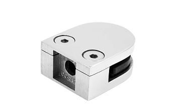 Стеклодержатель литой с вставками под стекло 8-10 мм, 4+4 мм, на плоскость 40х22х50, полированный (AISI 304) k002-10 купить в Воронеже