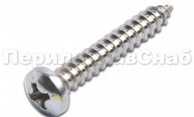 (DIN 7981.A2) Саморез 3,9х19 полусфер.гол. нерж. под крест М-3224 (DIN 7981.A2) Саморез 3,9х19 полусфер.гол. нерж. под крест М-3224