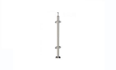 Стойка круглая Ø38.1: 4 штамп. стеклодержателя, полированная, высота 950 мм (AISI 201) k728 купить в Воронеже