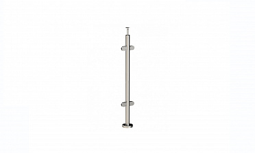 Стойка круглая Ø38.1: 4 штамп. стеклодержателя, полированная, высота 950 мм (AISI 201) k728 купить в Воронеже Стойка круглая Ø38.1: 4 штамп. стеклодержателя, полированная, высота 950 мм (AISI 201) k728 купить в Воронеже