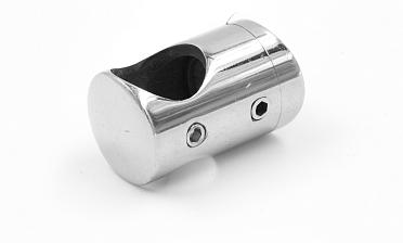 Ригеледержатель на стекло 8 мм, Ø16 мм, полированный, литой (AISI 304) k019 купить в Воронеже