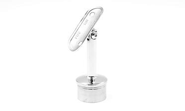 Наконечник палец с регулируемым ложементом под поручень Ø38.1-42.4 мм, на стойку Ø38.1х1.5 мм, литой, полированный, нержавеющий (AISI 304) k006-7 купить в Воронеже