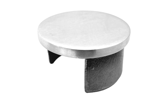 Заглушка с пазом на трубу Ø42.4 мм шлифованная (AISI 304) k099-2 Заглушка с пазом на трубу Ø42.4 мм шлифованная (AISI 304) k099-2