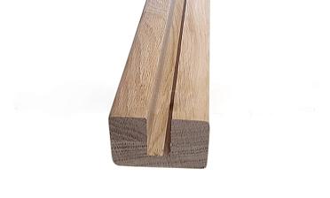 Дубовый поручень 60х40 некрашеный С ПАЗОМ, Премиум Ф-1221 купить в Воронеже
