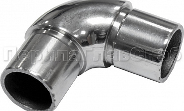 Отвод трубы Ø25.4 мм с установочными кольцами, полированный (AISI 304) k325 купить в Воронеже