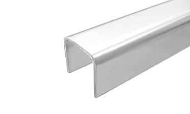 Профиль П-образный, L=2000 мм, t=1.5 мм, для стекла 16 мм, полир. (AISI 304) Ф-0457 купить в Воронеже