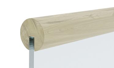 Поручень деревянный из Дуба Ø50мм С ПАЗОМ, премиум Ф-1163 купить в Воронеже