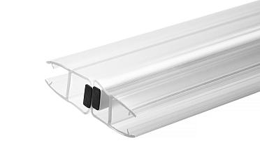 Комплект уплотнителей для стекла в душевую кабину (2 шт.), стекло-стекло 8 мм, прозрачный, 180°, 2200 мм t209-2 купить в Воронеже