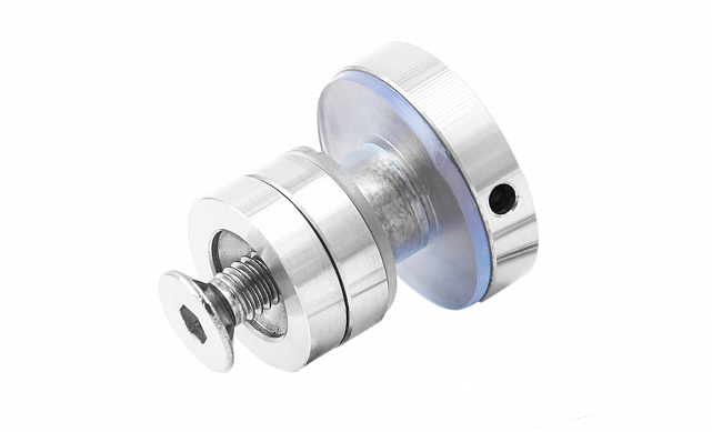 Крепление трека к стеклу AISI 304 шлифованное t449 SSS  Крепление трека к стеклу AISI 304 шлифованное t449 SSS