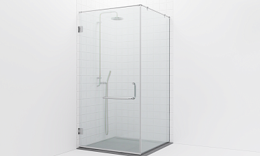 Комплект фурнитуры для душевой перегородки на профиле с угловой штангой t551-1 купить в Воронеже