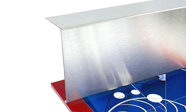 Накладка для крепления (тыльная/лицевая) из шлифованной нержавейки 1.0 мм длина 2,0 м k601-24 купить в Воронеже