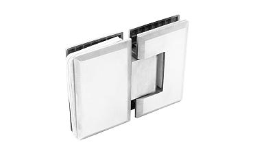 Петля для душевой кабины стекло-стекло 180° 90х55 мм, шлифованная  t303 SSS купить в Воронеже