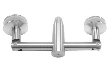 Крепление двойное с рутелями к стене, AISI 304 k629 купить в Воронеже