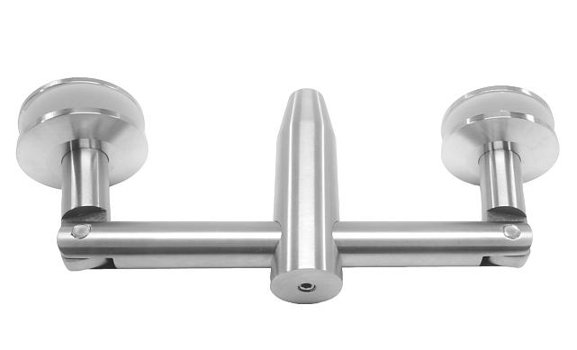 Крепление двойное с рутелями к стене, AISI 304 k629