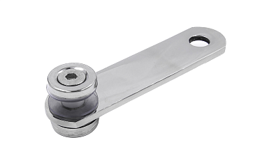 Стеклодержатель пластинчатый 2хМ8 (половинка), по центрам 85х5 мм, полированный, шайбы 5 мм штамп., под стекло 6-12 мм, (AISI 304) k023-1/2 купить в Воронеже