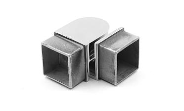 Поворот поручня 40х40 мм, регулируемый, полированный, (AISI 304) k366 купить в Воронеже