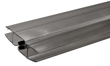 Комплект уплотнителей для стекла 8мм (2 шт.), полупрозрачный черный, стекло-стекло, с магнитом 90°/180°, 2,2 м t210-2 BL купить в Воронеже