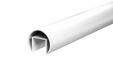 Труба  Ø42.4 мм, с пазом 24х24 мм, анодированный алюминий Фk820 AL купить в Воронеже