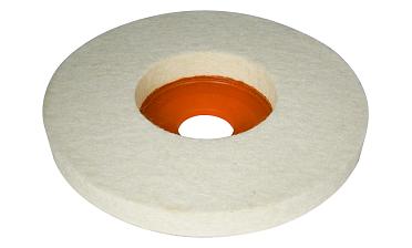 K427-3 войлок белый Ø125х10 мм очищенный, для тонкой полировки 11 000 rpm, Premium k427-3  купить в Воронеже