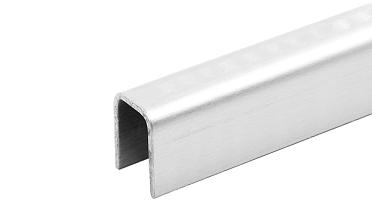 Профиль П-образный, L=2500 мм, t=1 мм, для стекла 8 мм, шлиф. (AISI 304)  t115 SSS купить в Воронеже