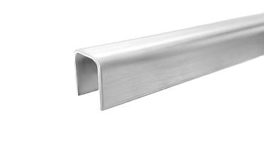 Профиль П-образный, L=2000 мм, t=1.5 мм, для стекла 12 мм, шлиф. (AISI 304) Ф-0455 купить в Воронеже