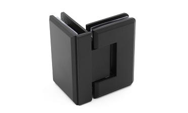 Петля для душевой стекло-стекло 90х55 мм, 90°, цинк, черный t304 BZn купить в Воронеже