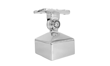 Наконечник 40х40 мм внешний полированный, с ложе под Ø50.8 мм, литой, регулируемый, облегченный, AISI 304, k239-4-NEW купить в Воронеже