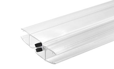 Комплект уплотнителей для стекла в душевую кабину (2 шт.), стекло-стекло 8 мм, с магнитом 90°/180°, 2200 мм t210 купить в Воронеже