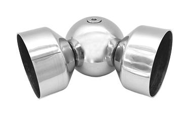 Поворот дер./пласт. поручня Ø49х0.8 мм, полированный, (AISI 201) k053-4 купить в Воронеже