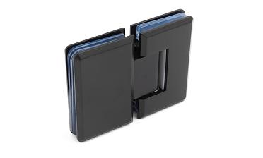 Петля для душевой кабины стекло-стекло 180°, 90*55, цинк, черн. t303 BZn купить в Воронеже