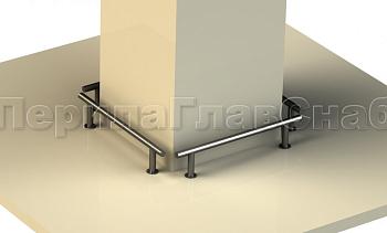 Защитный отбойник для автомобилей из черного металла в Воронеже. Готовые проекты ПерилаГлавСнаб