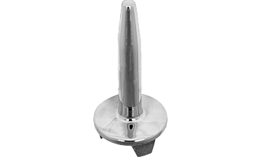Наконечник палец (солдатик) на стойку Ø38.1 мм, без ложемента, литой, полированный, повышенной коррозионной стойкости, под сварку, облегченный, нержавеющий AISI 316, k034-3 купить в Воронеже
