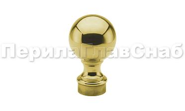 Наконечник стойки шар, Ø38.1 мм, литой, утяжеленный, золото k070-88 купить в Воронеже