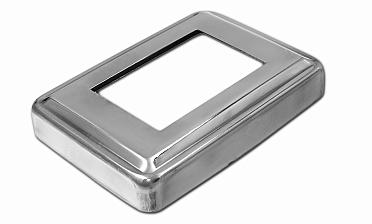 Низ стойки под трубу 105х75х0.8 мм для трубы 61х41 мм, полированный 400 Grit (AISI 304) k399 купить в Воронеже