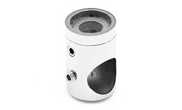 Ригеледержатель на стойку под плоскость Ø16 мм, литой, Ø22х30 мм, полированный, (AISI 304) k065-2 купить в Воронеже