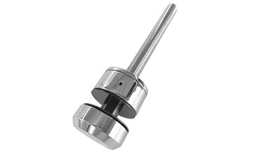 Комплект торцевого крепления несущего стекла, шпилька М16 AISI304, гайка-шайба Ø50х10мм, с регулировкой вылета 25-39мм, полированный, AISI 304 k277-11 купить в Воронеже