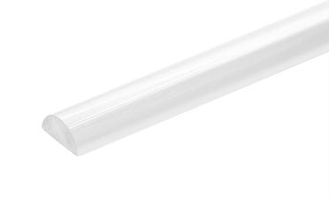 Порог для душевых пластиковый 3000 мм, прозрачный, t218 купить в Воронеже