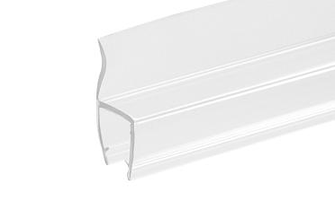 Уплотнитель для стекла в душевую кабину 8 мм, стекло-стекло 2200 мм жесткий ус t201 купить в Воронеже