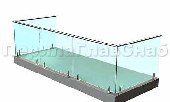 Балконные ограждения из стекла на министойках в Воронеже. Готовые проекты ПерилаГлавСнаб