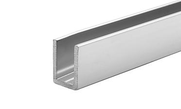 П-образный профиль для неподвижных стекол 8 мм, 19x13, L=2200, алюминий полированный t756 AL купить в Воронеже