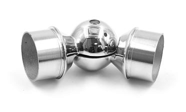 Поворот литой, регулируемый, "шар" с установочными кольцами, под Ø50.8 мм, (AISI 304) k558 купить в Воронеже