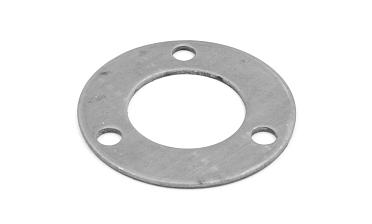 Фланец стойки 38/80 х 3 мм, 3 отв х М10 х 20, черный металл k116-38-9 купить в Воронеже