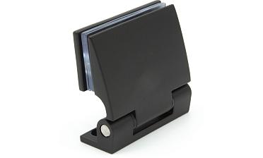 Петля для душевой стена-стекло 90°, односторонняя, без реза, нержавеющая сталь AISI 304, черная t315 BL  купить в Воронеже