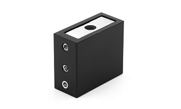 Коннектор стена-труба для прямоугольного трека 30х10 мм, нержавеющая сталь AISI 304, черная t463 BL купить в Воронеже