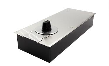 Доводчик для стеклянной двери до 80 кг EN2, напольный, 500 тыс. циклов, нержавеющая сталь AISI 304, шлифованная t182 SSS купить в Воронеже