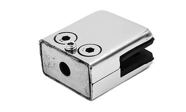 Стеклодержатель штампованный, под стекло 8 мм (4+4 мм), на плоскость 40х24х48 полированный (AISI 304) k352 купить в Воронеже