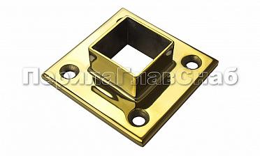 Фланец для трубы 40х40 мм, полированный, под золото (AISI 304) Фk223-88 купить в Воронеже